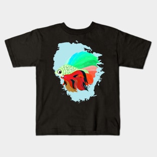 Siamese fighting fish Kids T-Shirt